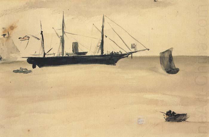 Le Kearsargee a Boulogne (mk40), Edouard Manet